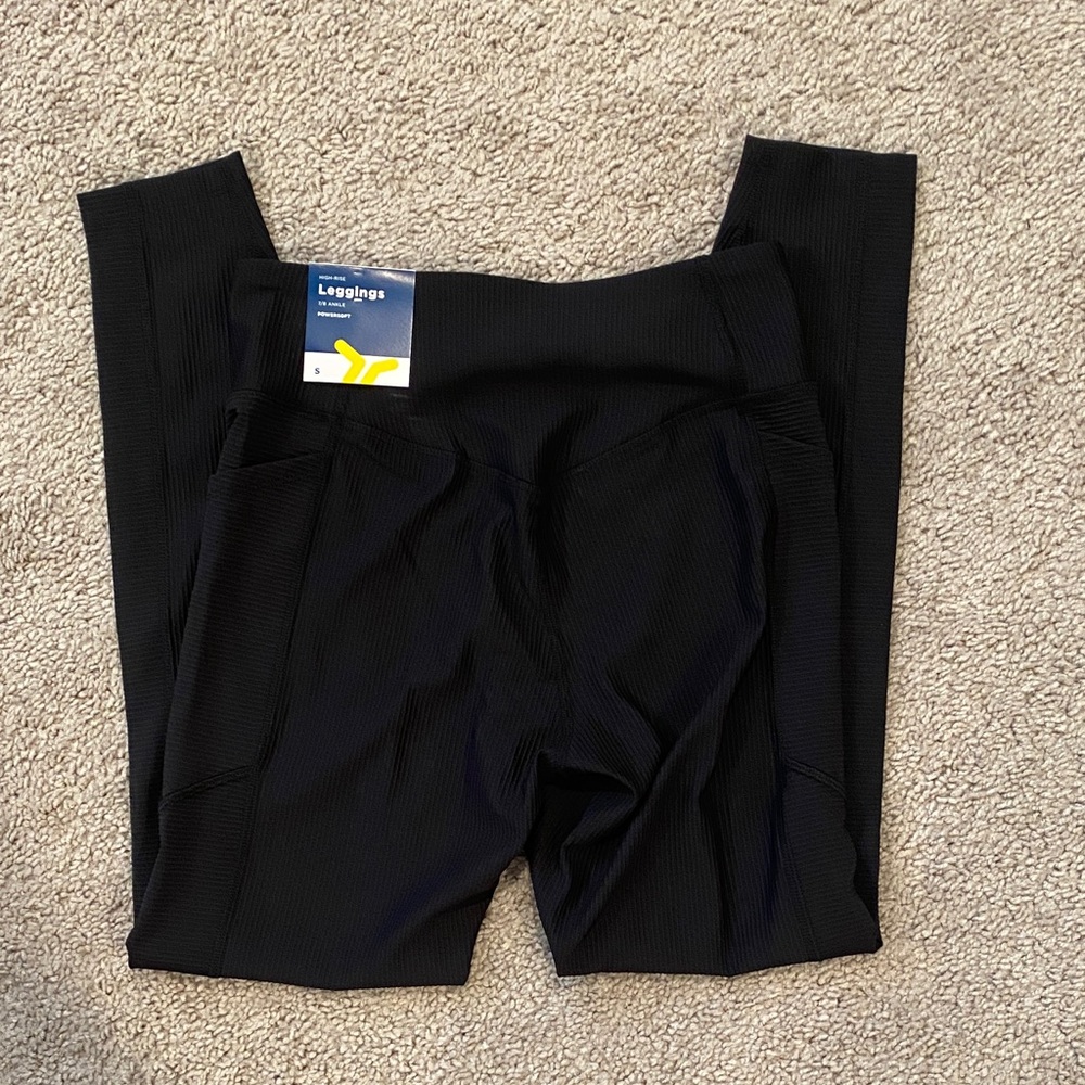 Old Navy Black Ribbed Leggings